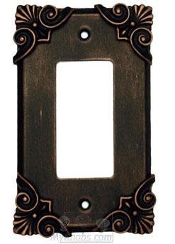 Corinthia Switchplate Rocker/GFI Switchplate in Rust with Copper Wash