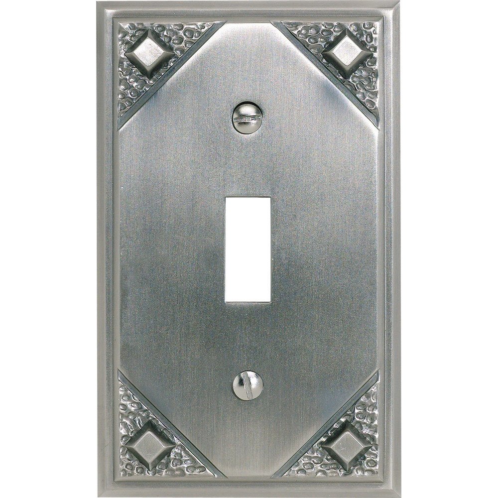 Single Toggle Switchplate in Pewter