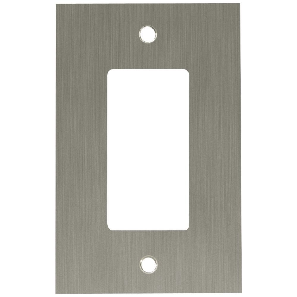 Concave Single GFI/Rocker in Brushed Nickel Plated