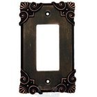 Corinthia Switchplate Rocker/GFI Switchplate in Pewter Bright