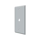 Solid Brass Cable Cover Switchplate in Brushed Chrome