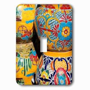 Jazzy Wallplates - Wall Plate With Traditional Hand-Painted Mexican Pottery.