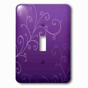 Jazzy Wallplates - Wallplate With Stylish Swirl Purple