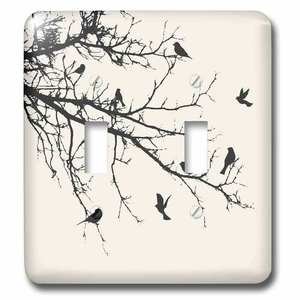 Jazzy Wallplates - Wallplate With Birds On Branches