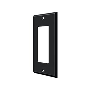 Deltana - Solid Brass Switchplate in Paint Black