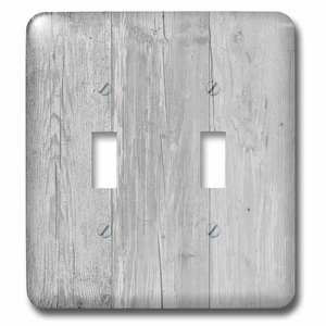 Jazzy Wallplates - Wall Plate With Print Of Country Gray Barnwood