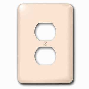 Jazzy Wallplates - Switchplate with Light peach nude flesh color pastel orange plain simple one single solid color