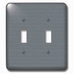 Jazzy Wallplates - Wallplate with Textile Pattern Gray And White