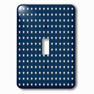 Jazzy Wallplates - Wallplate with Navy and White Stars