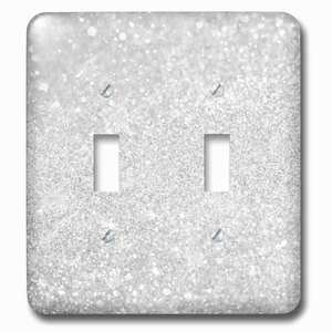 Jazzy Wallplates - Wallplate With Image Of Silver Sparkly Style In Luxury