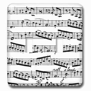 Jazzy Wallplates - Wall Plate With Music Notes Pattern