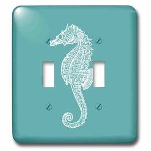 Jazzy Wallplates - Switch Plate With Seahorse Print