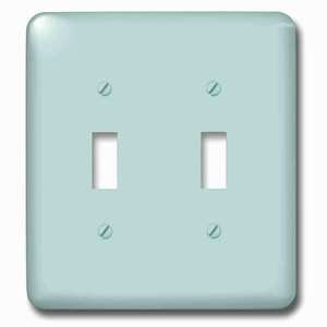 Jazzy Wallplates - Switch Plate With Plain Mint Blue