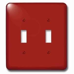 Jazzy Wallplates - Switch Plate With Burgundy Red