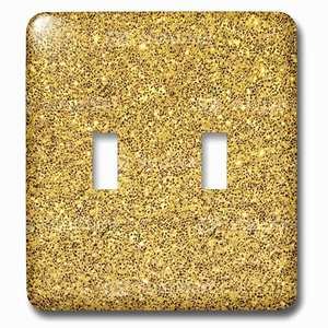 Jazzy Wallplates - Wallplate With Print Of Gold Sparkles Glitter