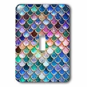 Jazzy Wallplates - Wallplate With Mermaid Scales Glitter