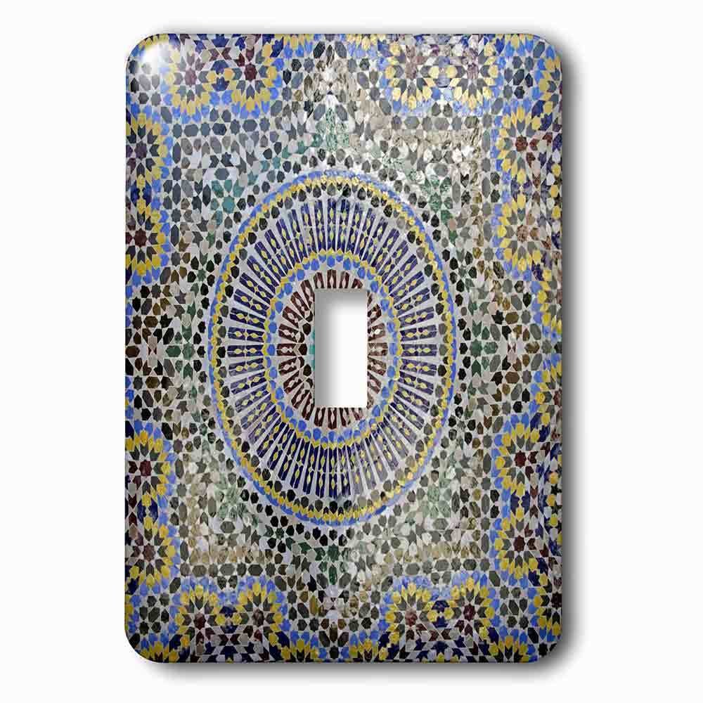 Single Toggle Wallplate With Mosaic Wall For Fountain, Fes, Morocco, Africa Af29 Kwi0083 Kymri Wilt