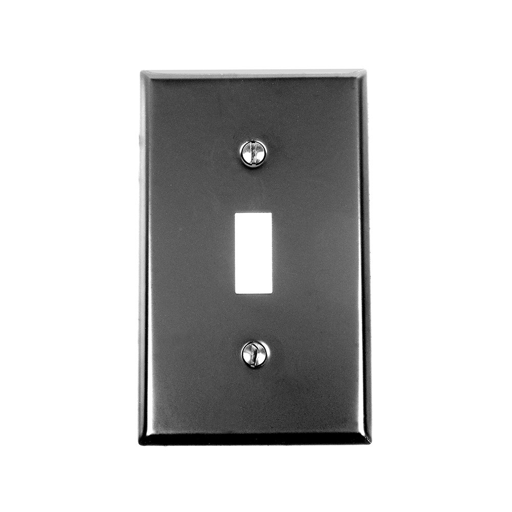 Single Toggle Switchplate in Black