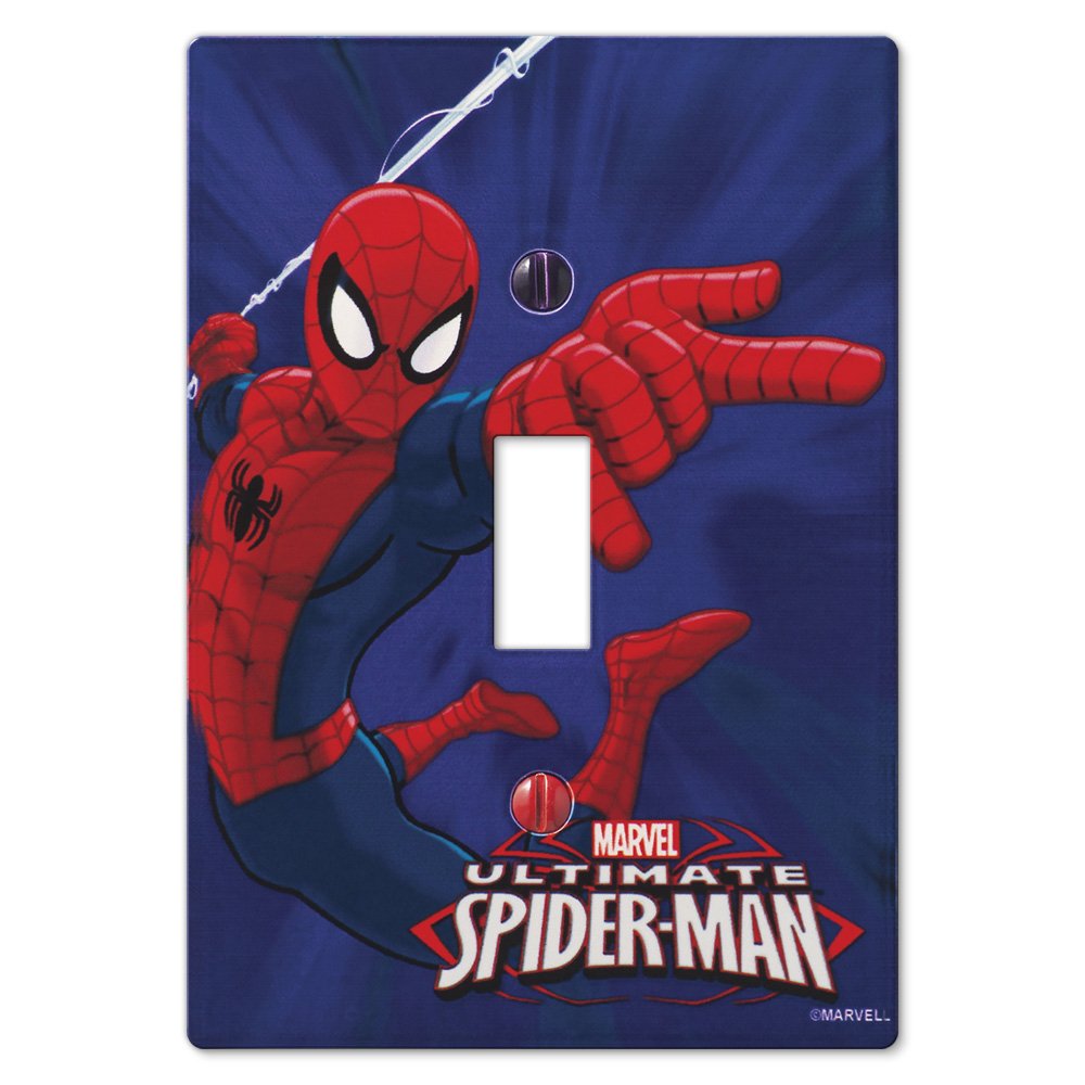Spiderman Single Toggle Wallplate in Painted