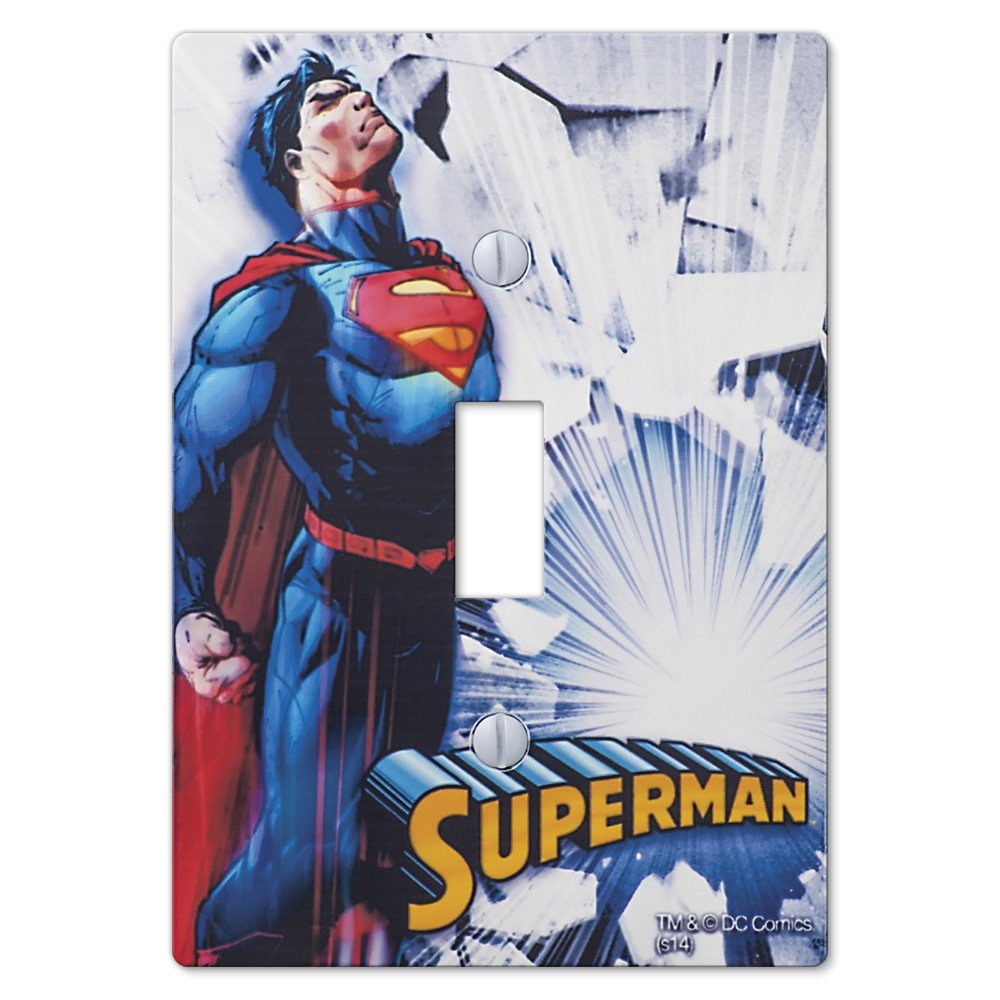 Superman Single Toggle Wallplate in Painted