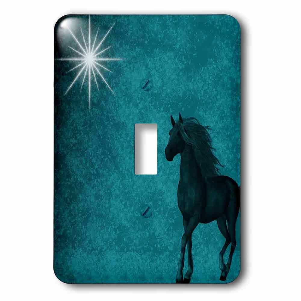 Single Toggle Switch Plate With Beautiful Horse