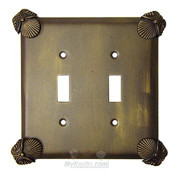 Oceanus Switchplate Double Toggle Switchplate in Rust