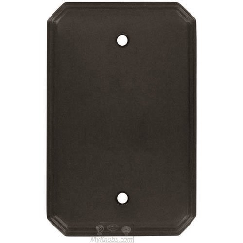 Deco Single Blank Switchplate in Oil Rubbed Bronze