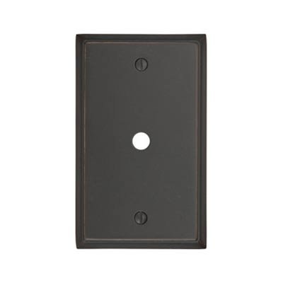 Single Cable Colonial Wallplate in Oil Rubbed Bronze