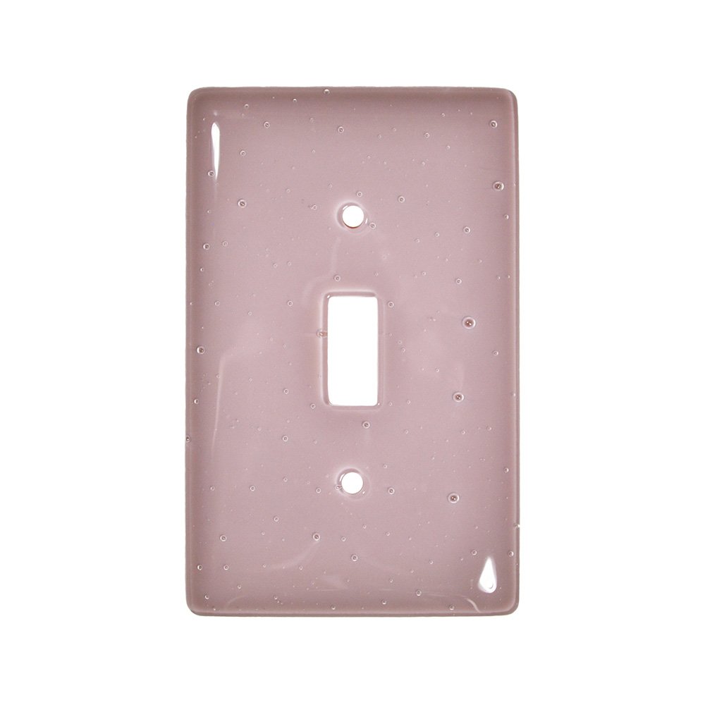 Single Toggle Glass Switchplate in Dusty Lilac