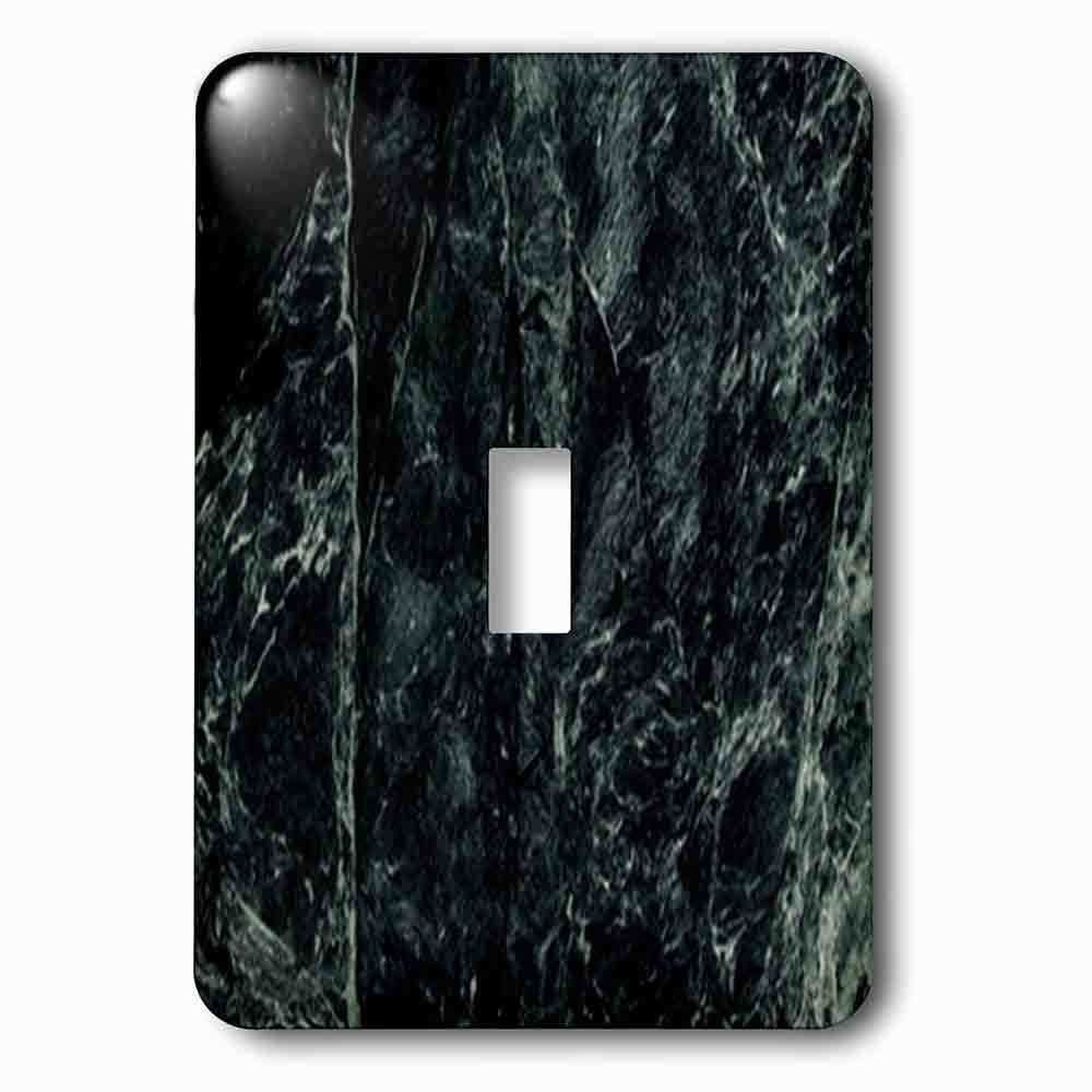 Single Toggle Wallplate With Impress Green Marble Print
