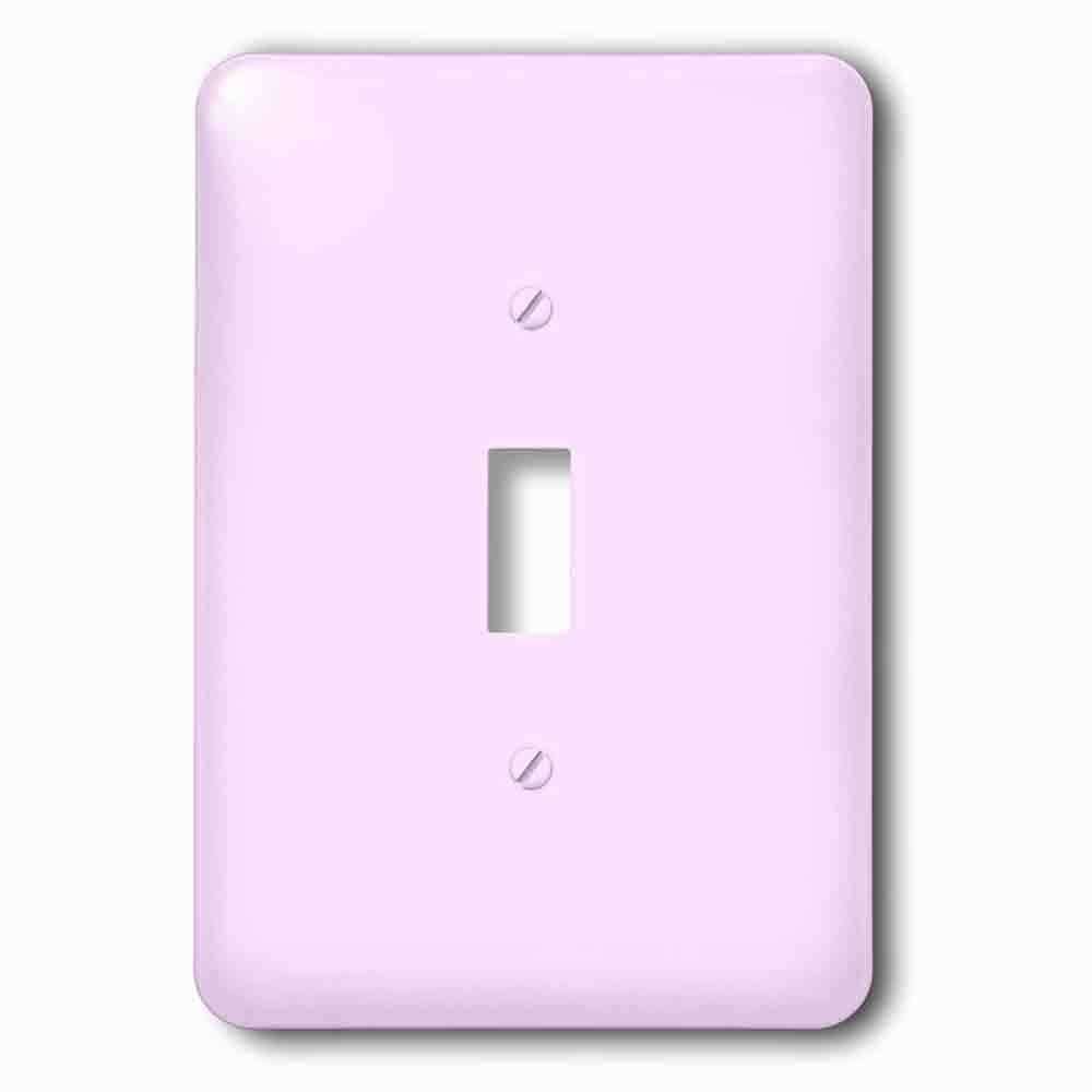 Single Toggle Wallplate With Light Pink Pastel Shabby Chic Girly Girl Pale Baby Pink Feminine Plain Simple Solid Color