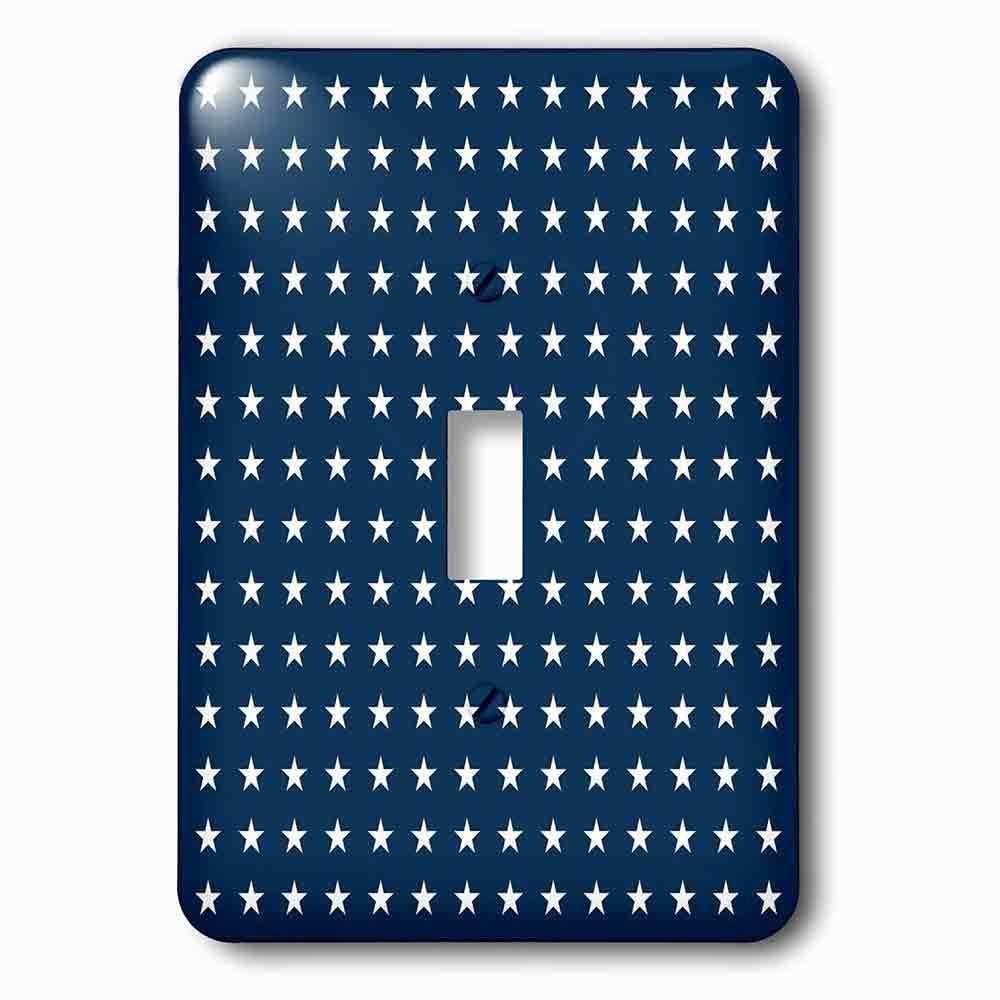Single Toggle Wallplate With Navy And White Stars