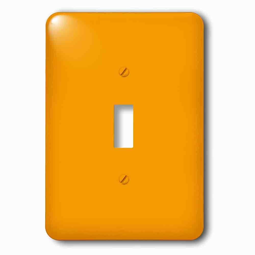 Single Toggle Wallplate With Sweet Orangesolid Colorsdesigns