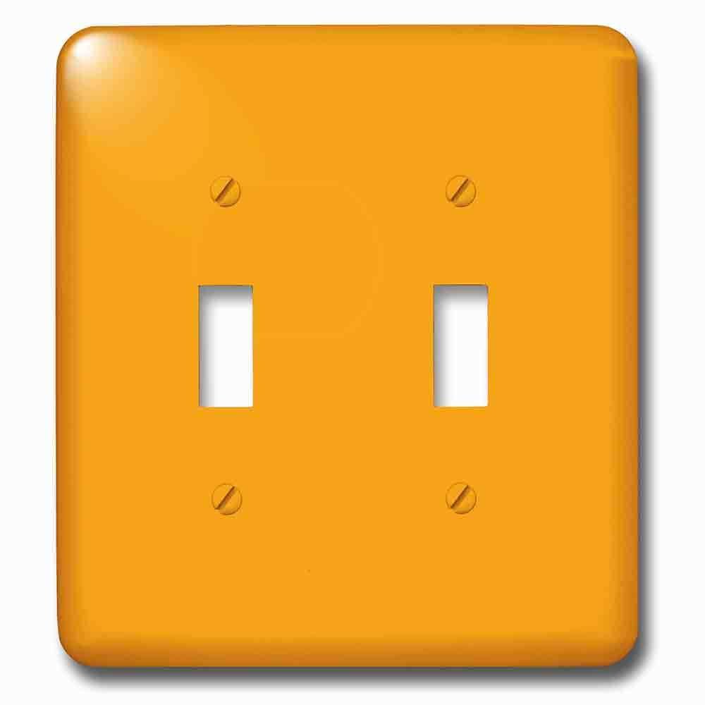 Double Toggle Wallplate With Sweet Orangesolid Colorsdesigns