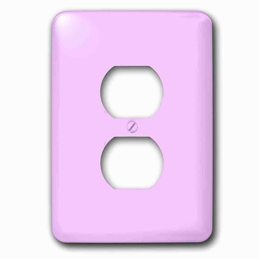 Single Duplex Outlet With Cotton Candy Pinksolid Colorsart Designs
