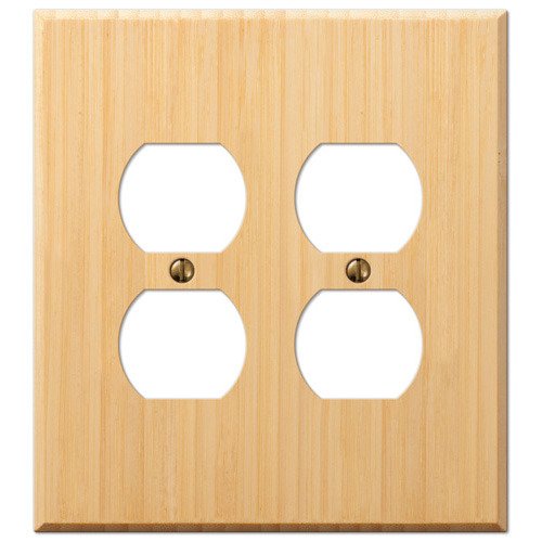 3dRose lsp_1047_6 Bamboo 2 Plug Outlet Cover 