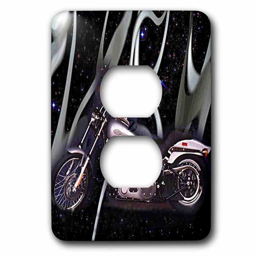 Single Duplex Switch Plate With Harley-Davidson® Motorcycle
