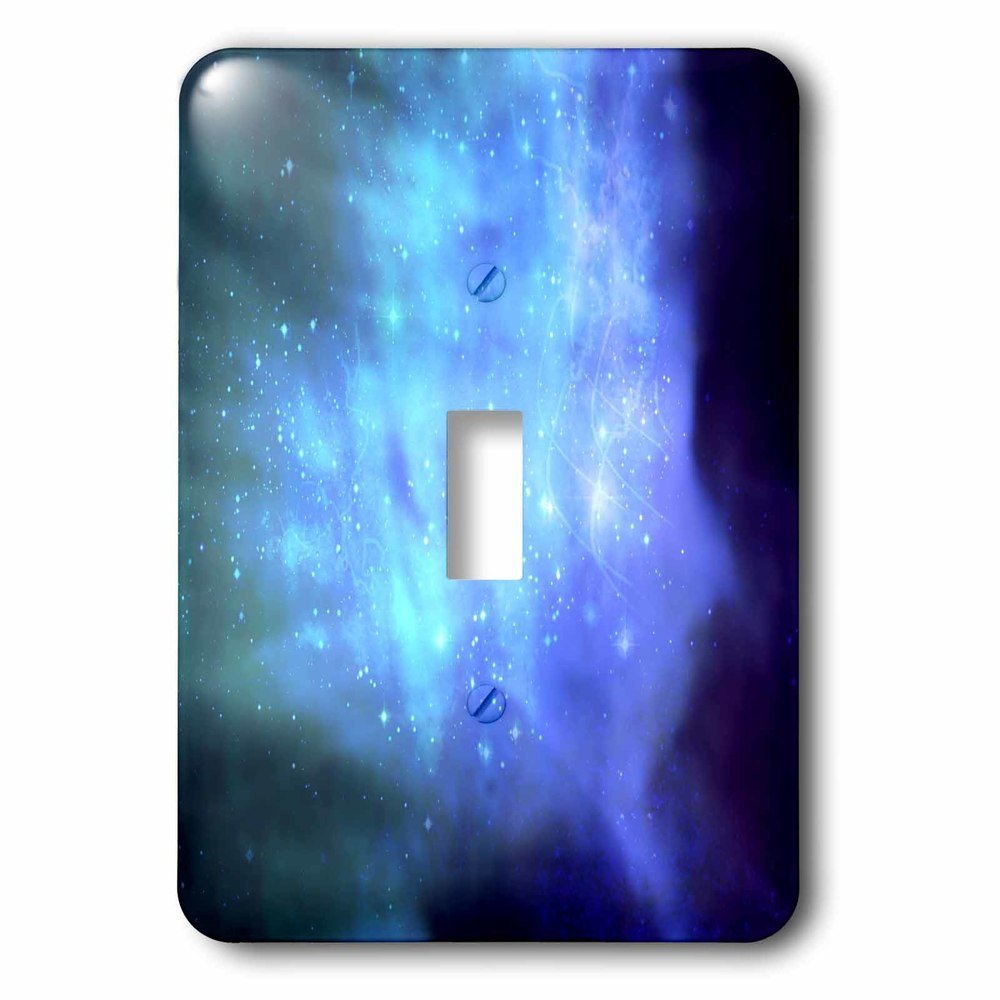 Single Toggle Switch Plate With Blue Space With Stars