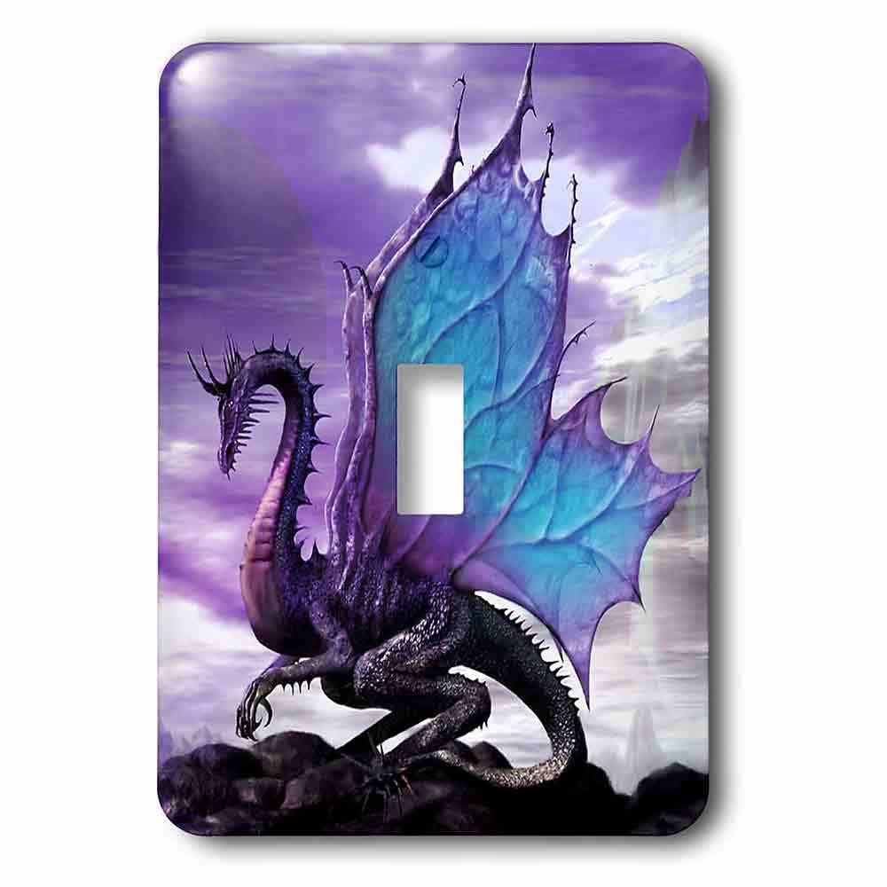 Single Toggle Wallplate With Fairytale Dragon