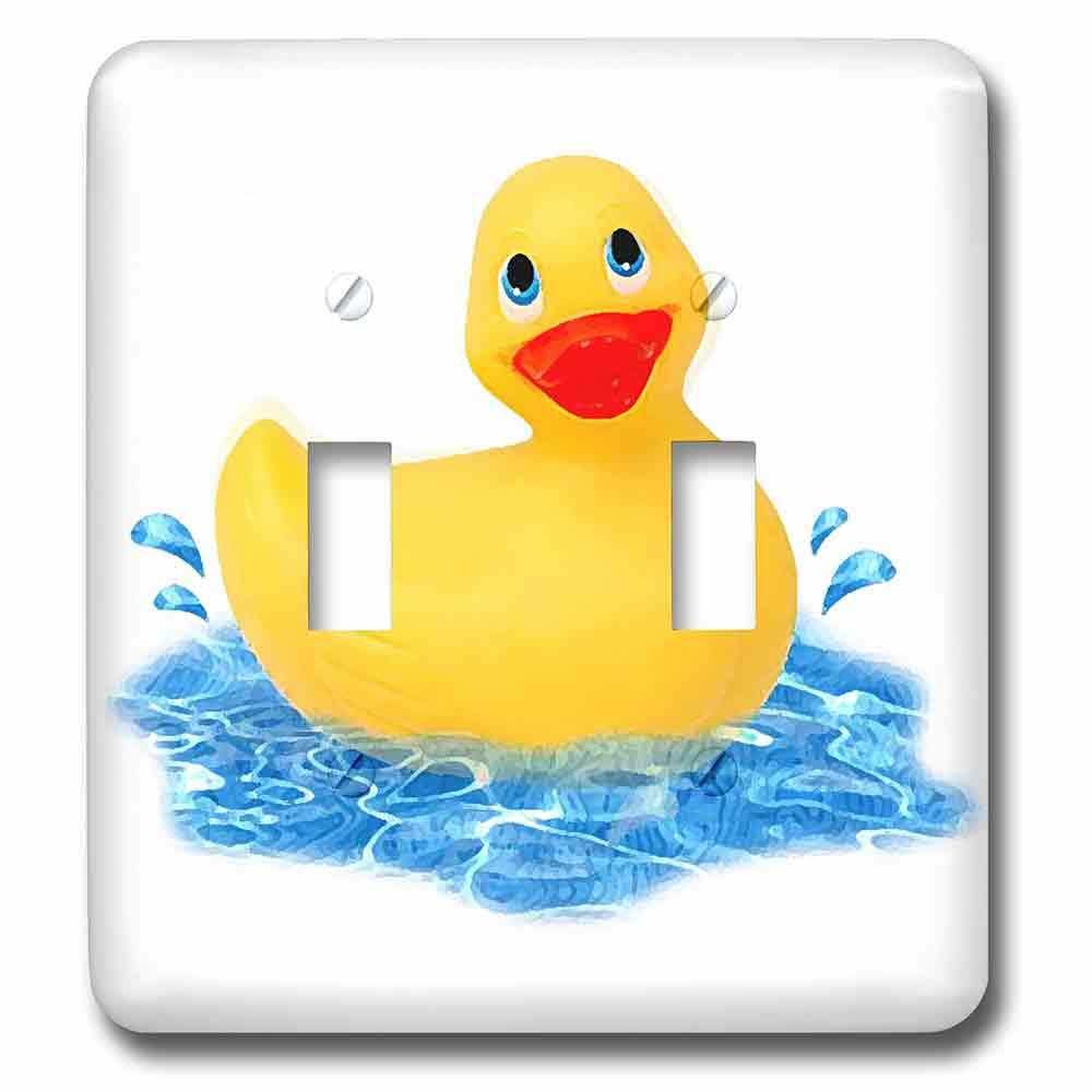 Double Toggle Wallplate With Rubber Duck