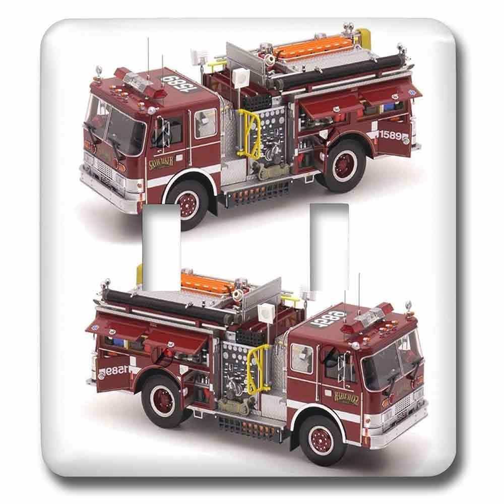 Double Toggle Wallplate With Fire Truck