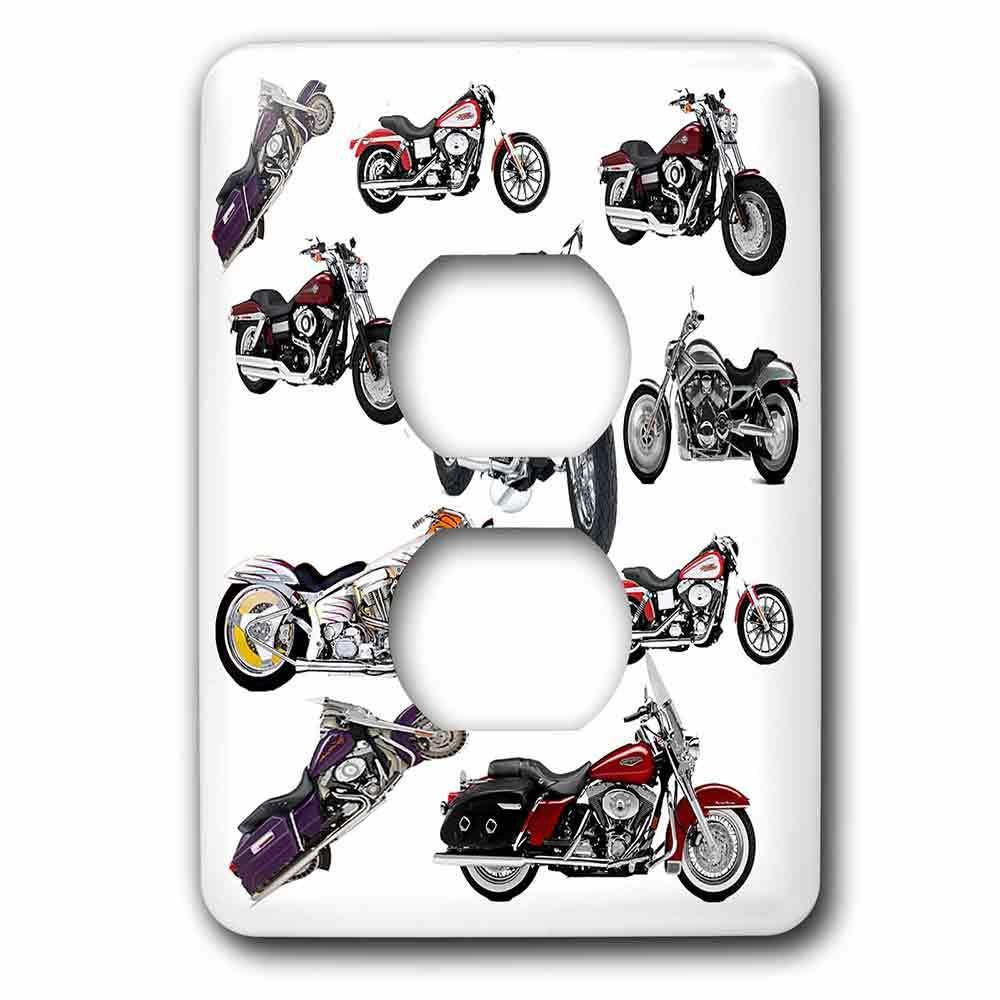 Single Duplex Wallplate With Harley-Davidson® Motorcycles