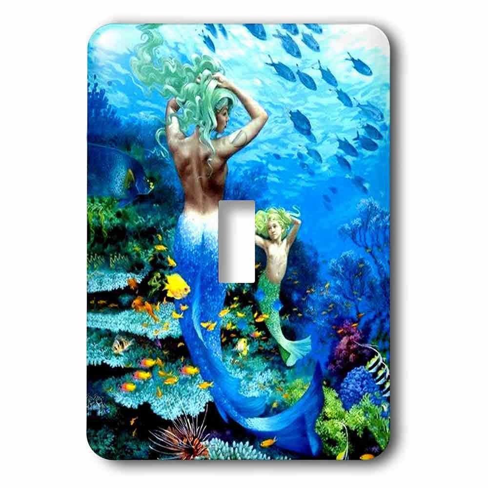 Single Toggle Wallplate With Mermaid
