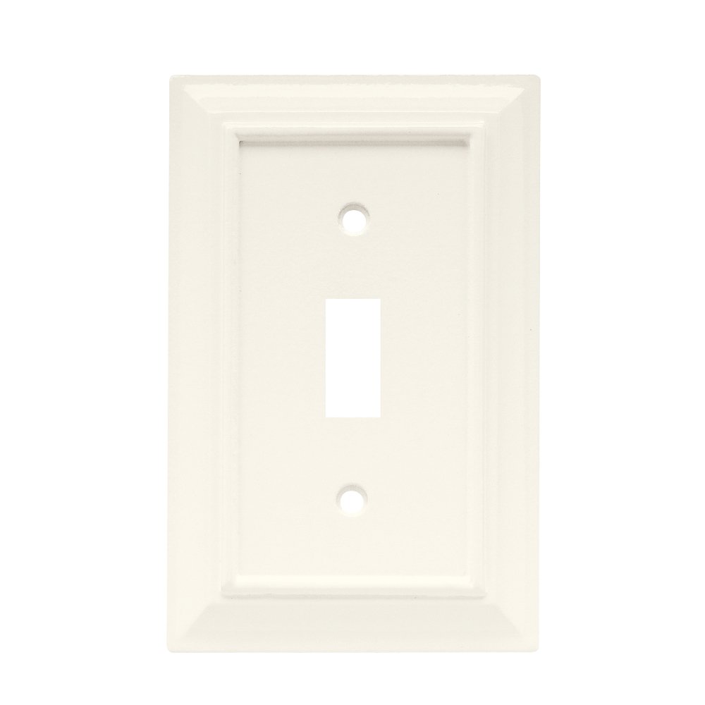 Wood Single Toggle in White