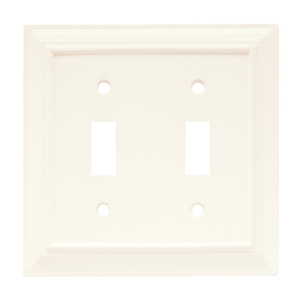 Wood Double Toggle in White