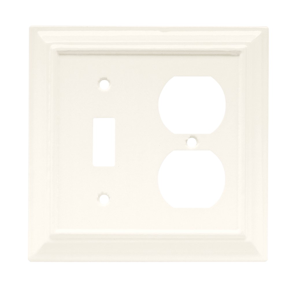 Single Switch/Duplex Wall Plate in White