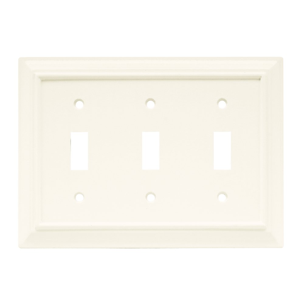 Wood Triple Toggle in White