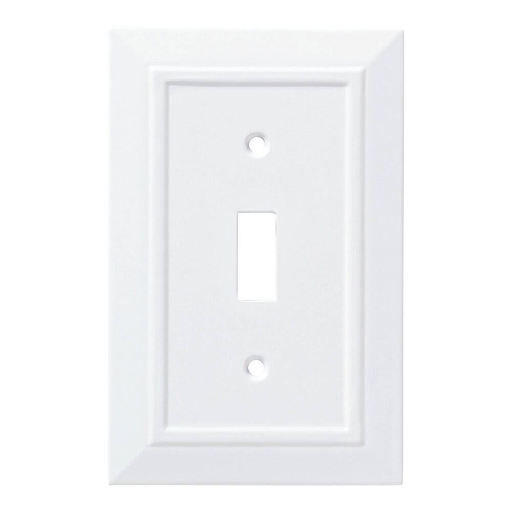 Single Toggle Wall Plate in Pure White
