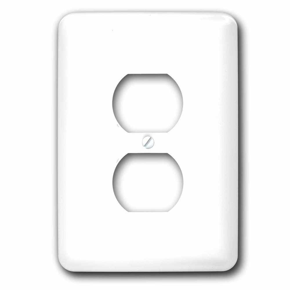 Single Duplex Switch Plate With Pure White