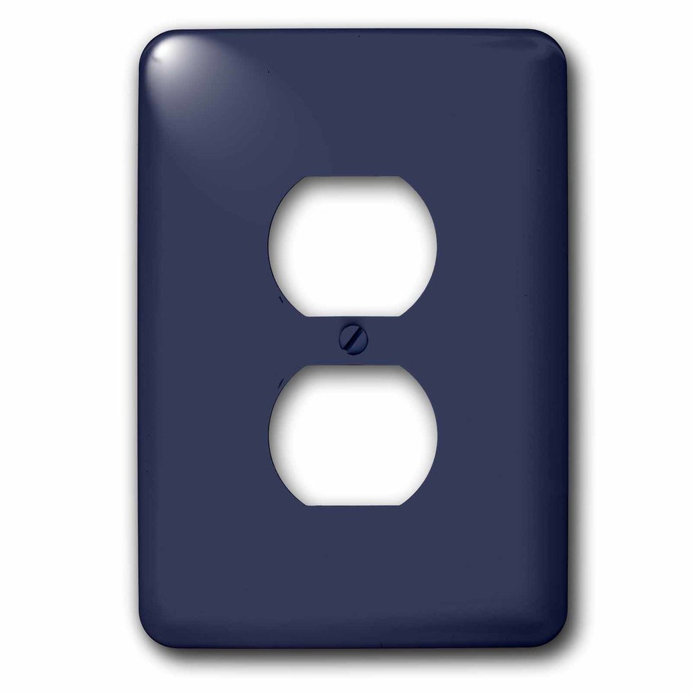 Single Duplex Wallplate With Image Of Patriot Blue A Dark Blue For Summer